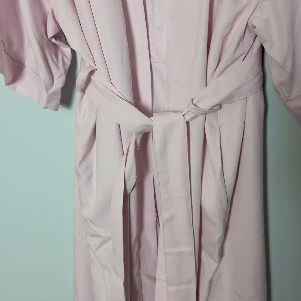 Boca Terry Sz L/XL Pink Medi-Robe Soft Spa Hospital Gown Maternity Postpartum